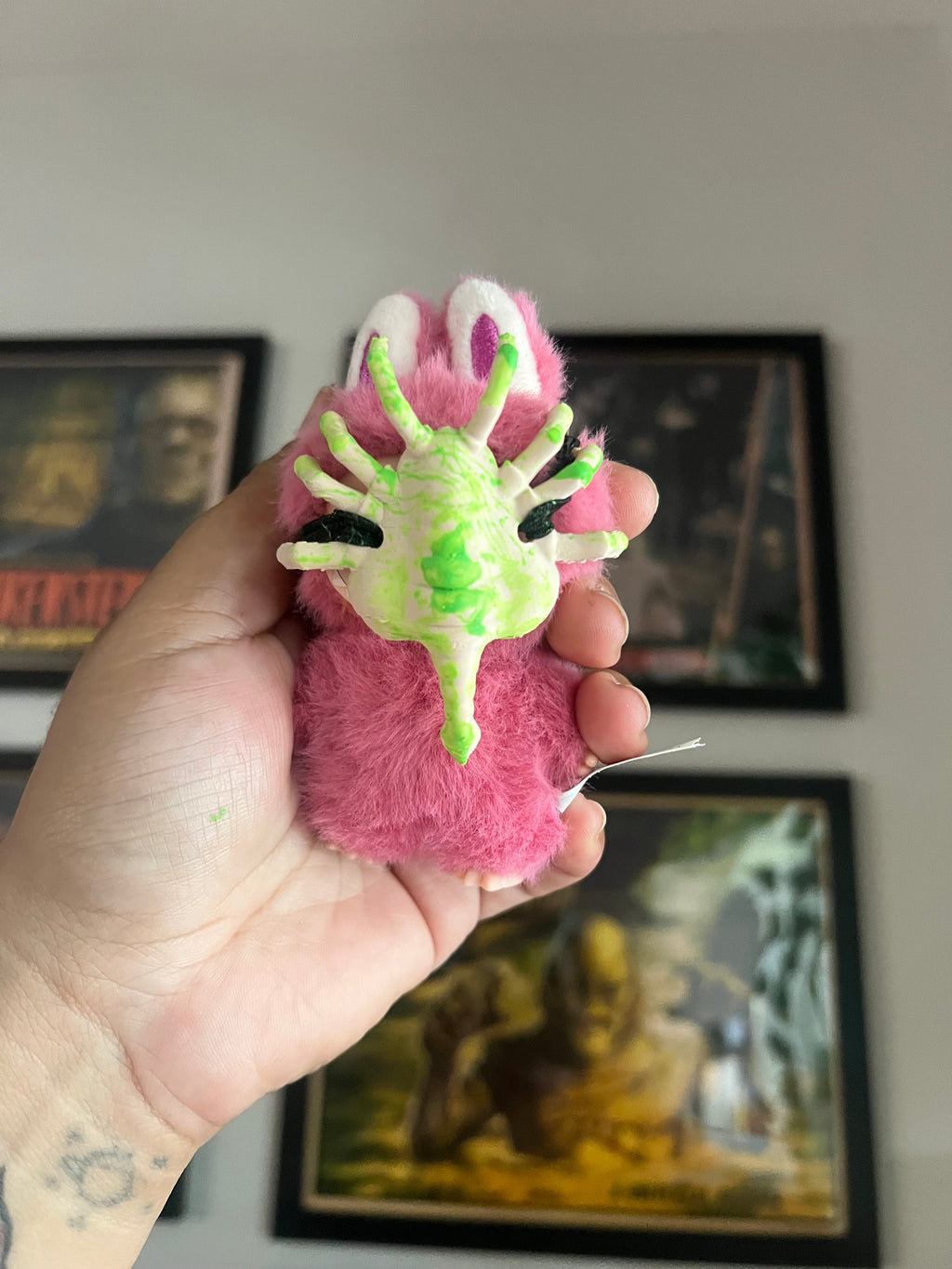 Labubu Pin for Love Baby Face Hugger Mask
