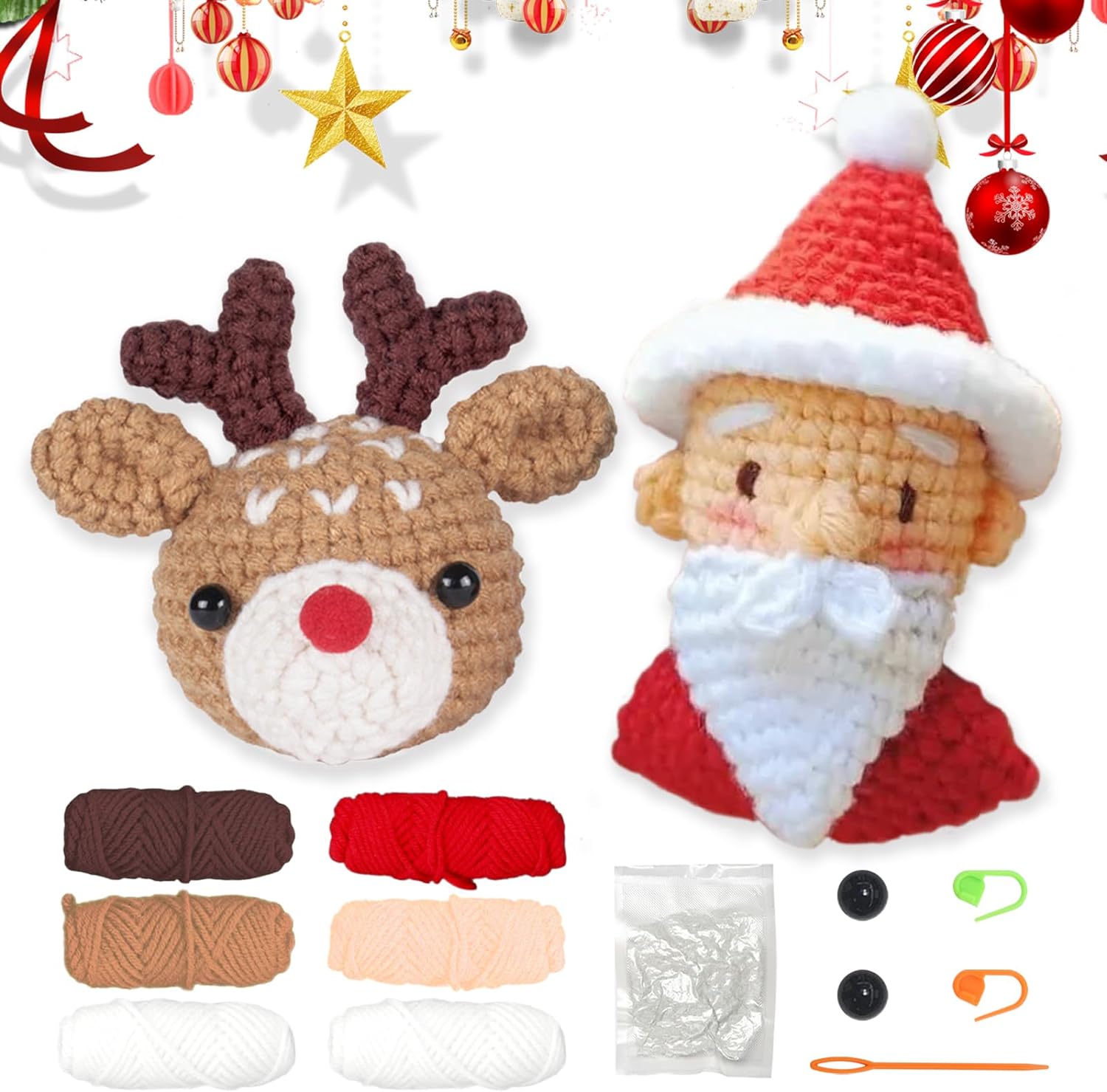 Animal sery Crochet Kit for Beginners Crochet Starter SET ,DIY Crochet Kit For Beginners,Crocheting Knitting Kit Step-by-Step