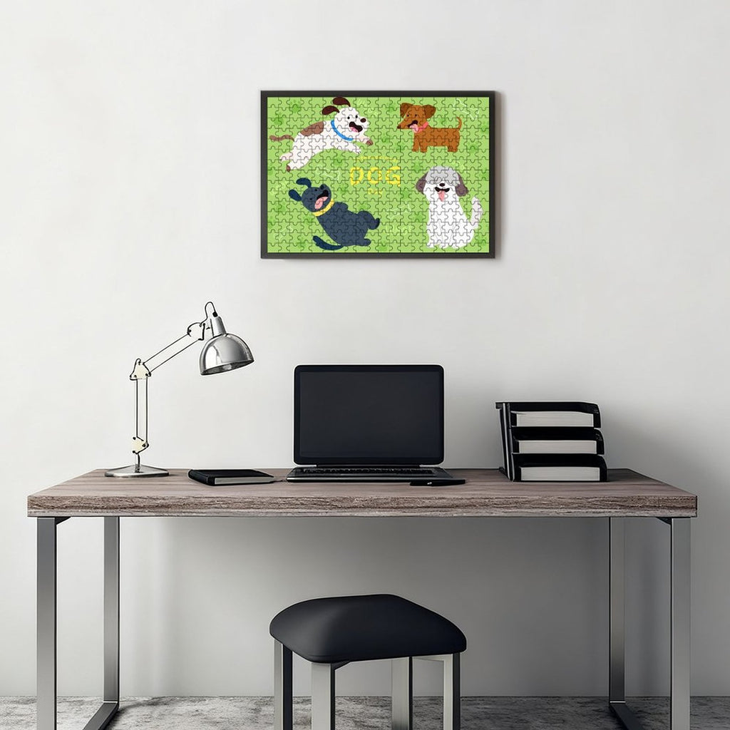 300-Piece Wooden Dog Jigsaw Puzzle – Family Fun Educational Toy, Stress Relief & Decorative Art