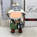 Fall Labubo Outfits Green Overalls with Hat Accessories Fashion Labubo Outfit Keychain Labubo Clothing