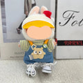 Fall Labubo Outfits Monster Overalls with Hat Accessories Fashion Labubo Outfit Keychain Labubo Clothing