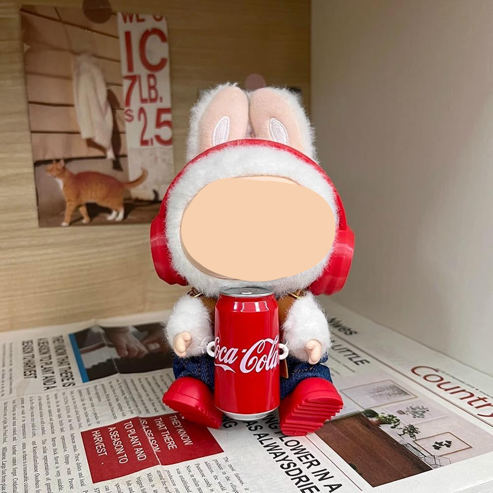 Have a Seat Labubo Doll Clothes 17cm Labubo Clothing Cardigan overalls skirt Keychain Labubo Clothes
