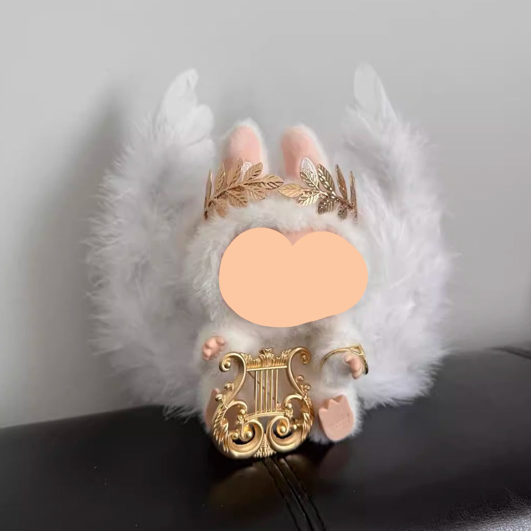 Labubo Have A Seat Clothes Angle with Ring Hair Accessoires Labubo Keychain Labubo Clothing Clothes Labubo Keychain Labu