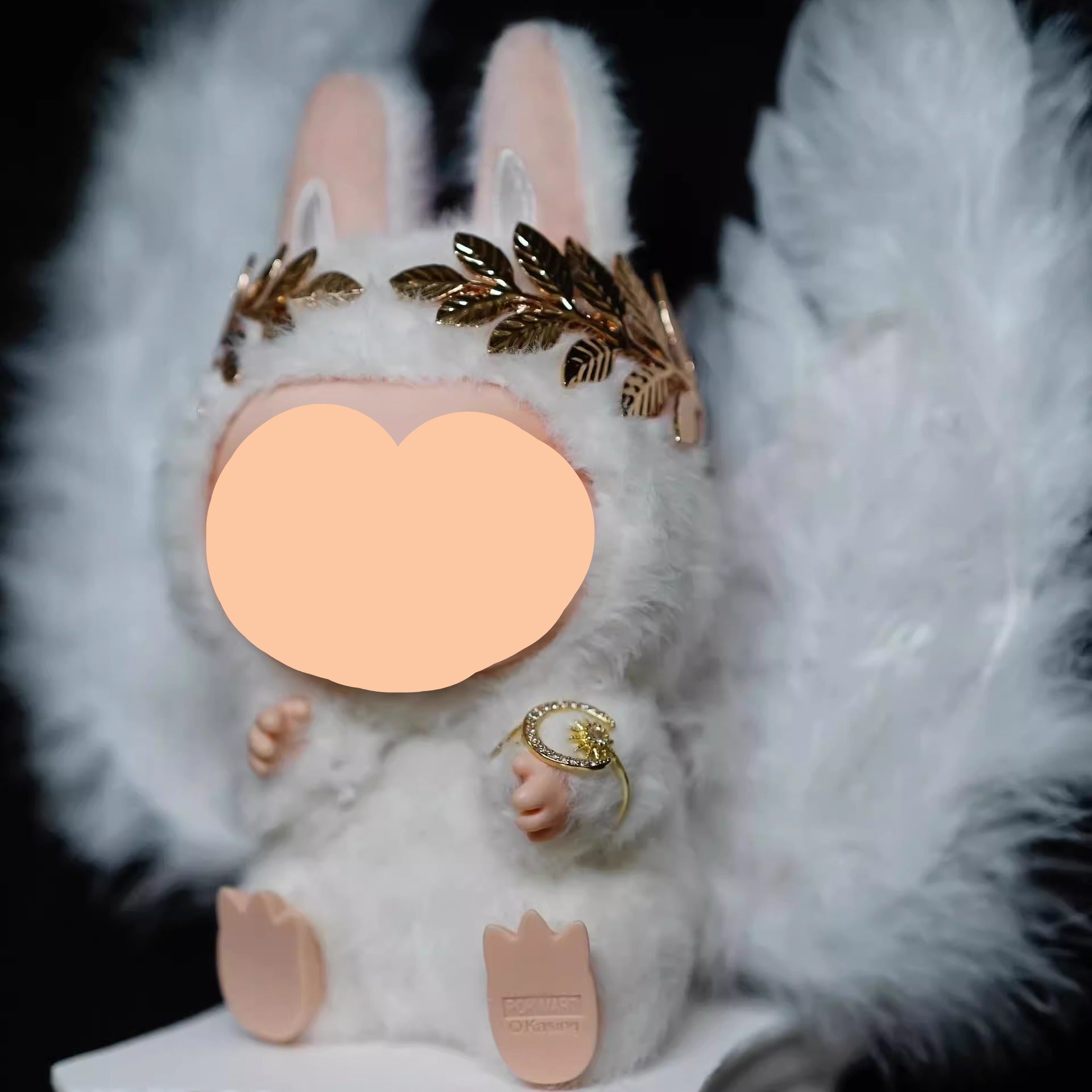 Labubo Have A Seat Clothes Angle with Ring Hair Accessoires Labubo Keychain Labubo Clothing Clothes Labubo Keychain Labu