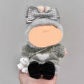 Labubo Clothes Gray Sweater With Headphone Keychain Labubo Clothing Labubo Labubo Doll Clothes