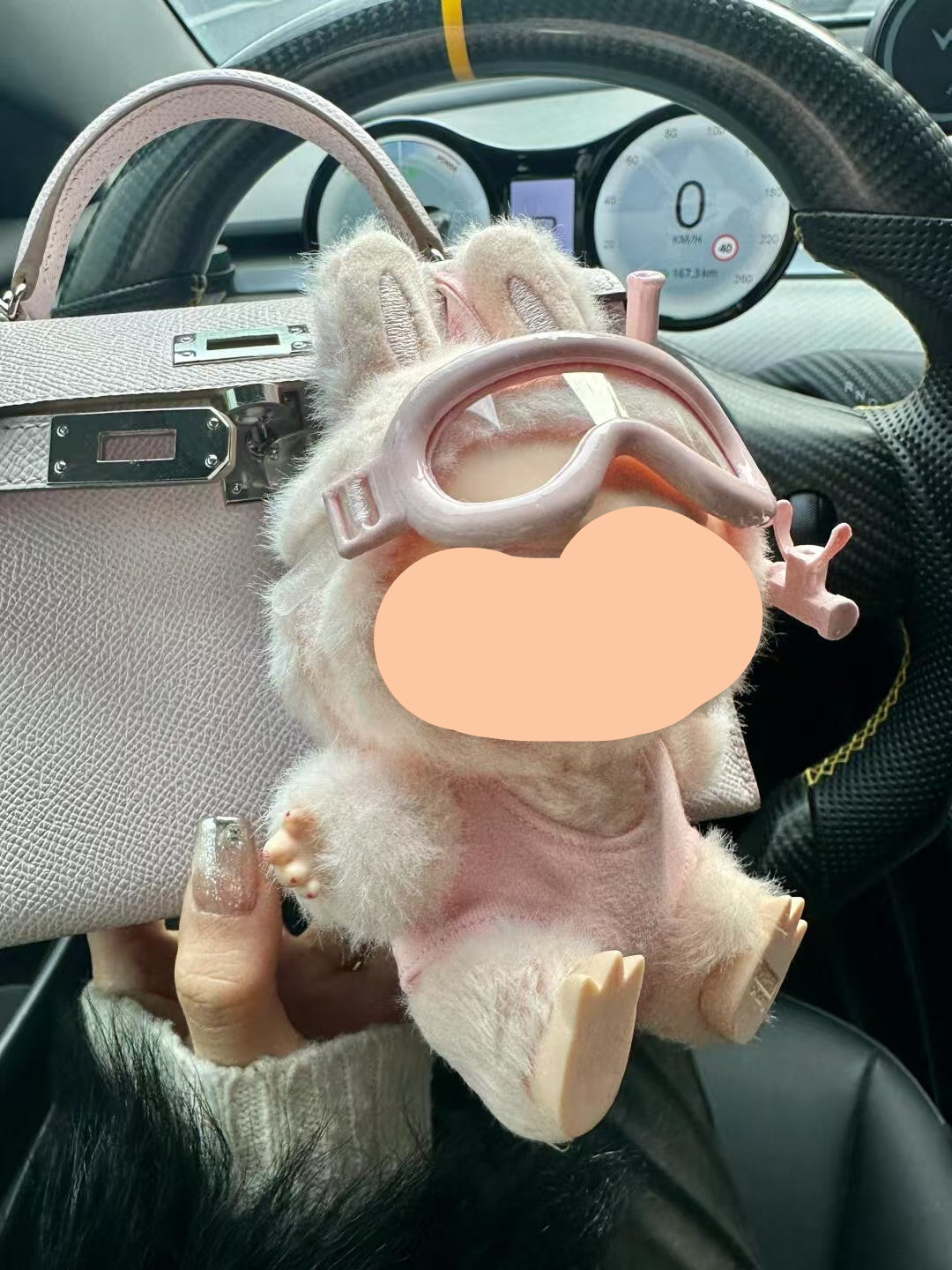 Labubo Clothing Keychain Labubo Clothes Pink Glasses