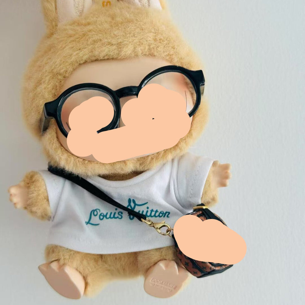 Labubo Clothing Keychain Labubo Clothes Pink Glasses
