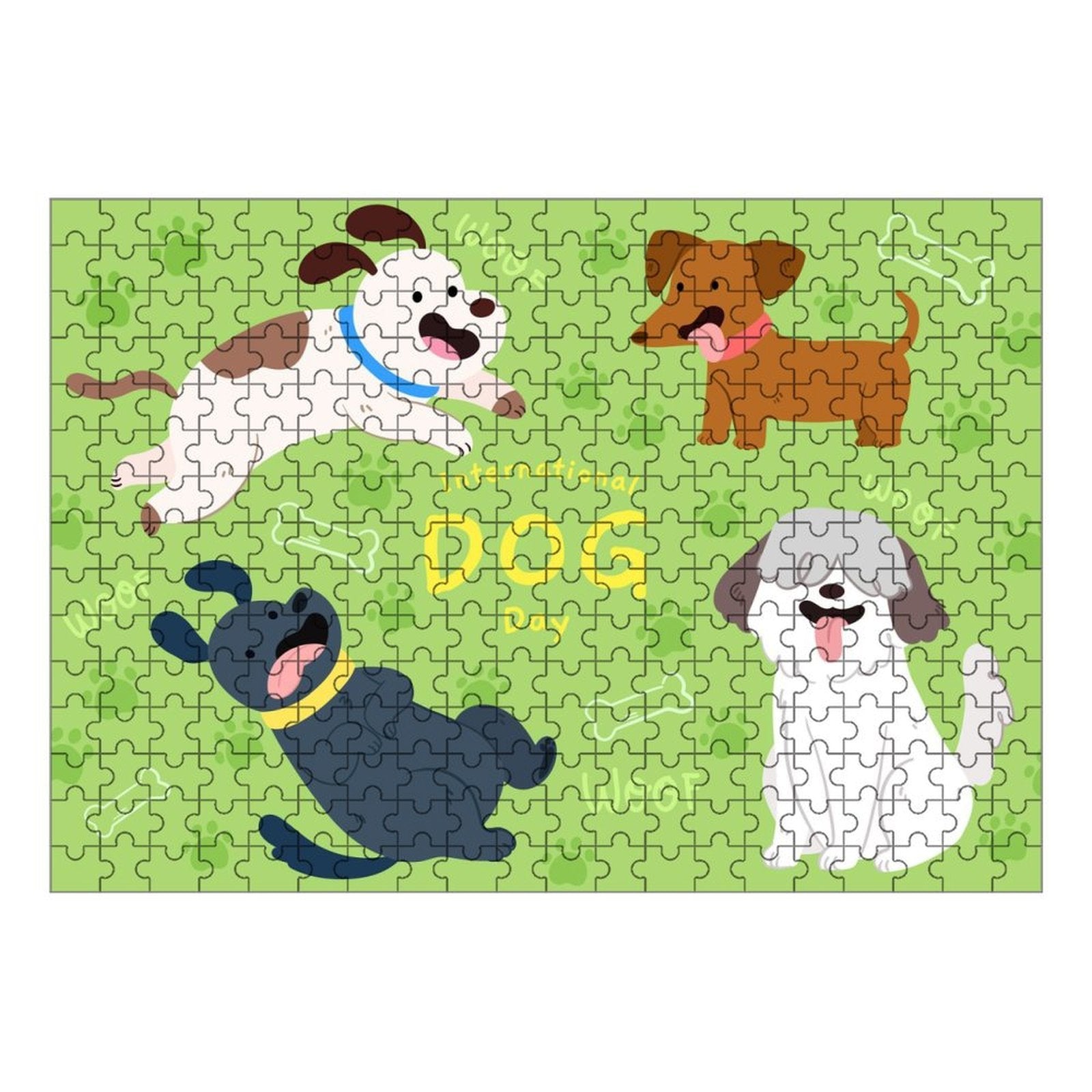 300-Piece Wooden Dog Jigsaw Puzzle – Family Fun Educational Toy, Stress Relief & Decorative Art