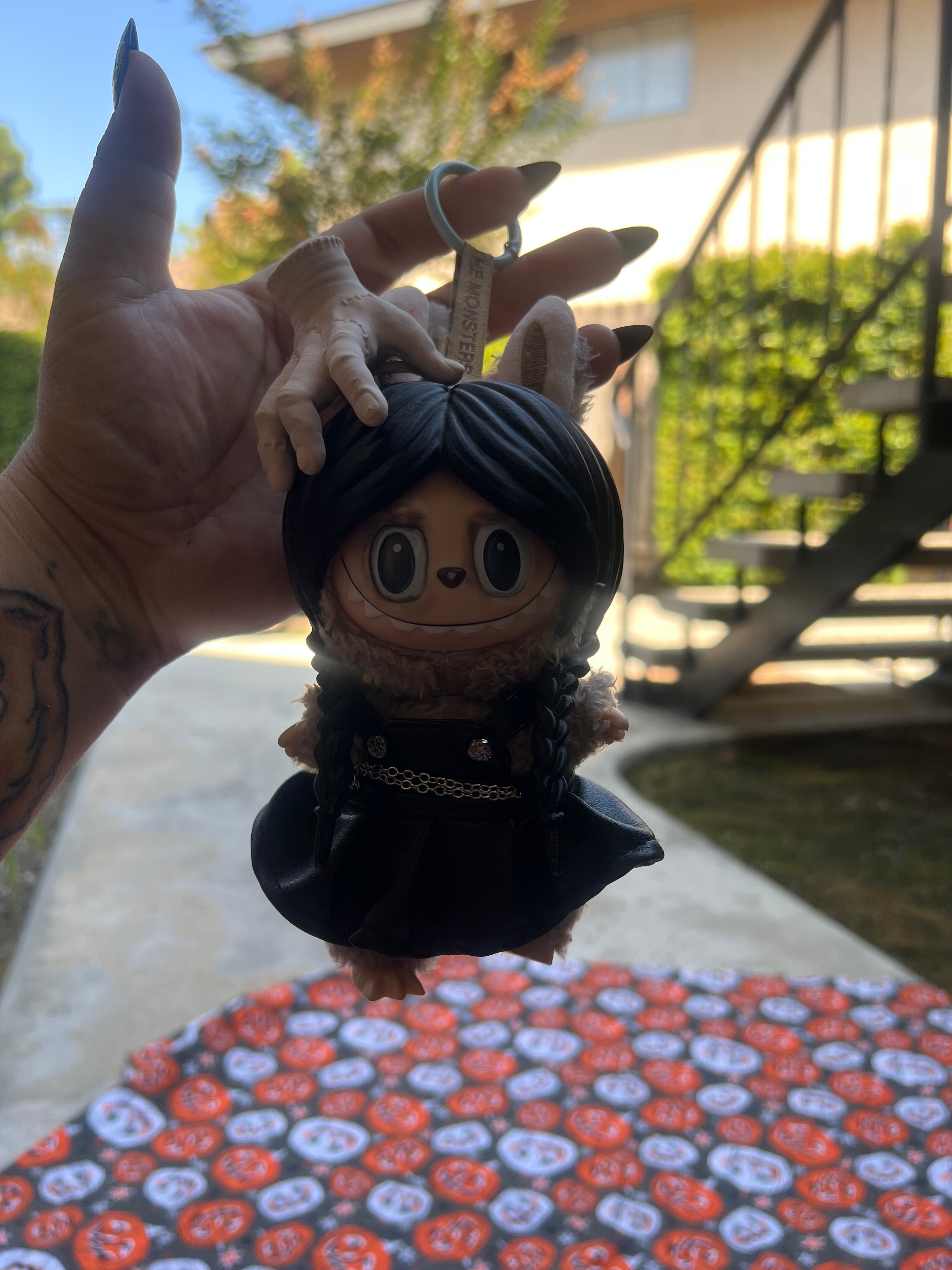 Labubu Wednesday Addams Costume Set