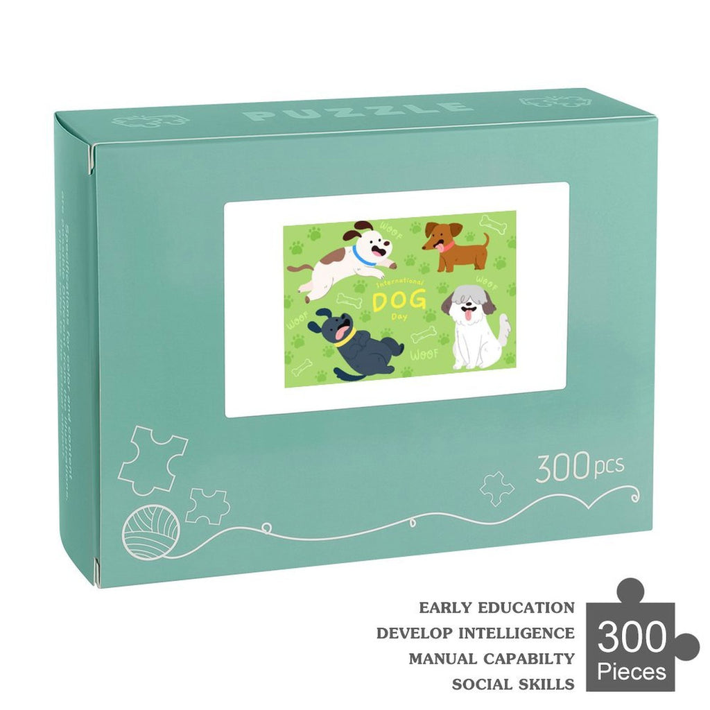 300-Piece Wooden Dog Jigsaw Puzzle – Family Fun Educational Toy, Stress Relief & Decorative Art