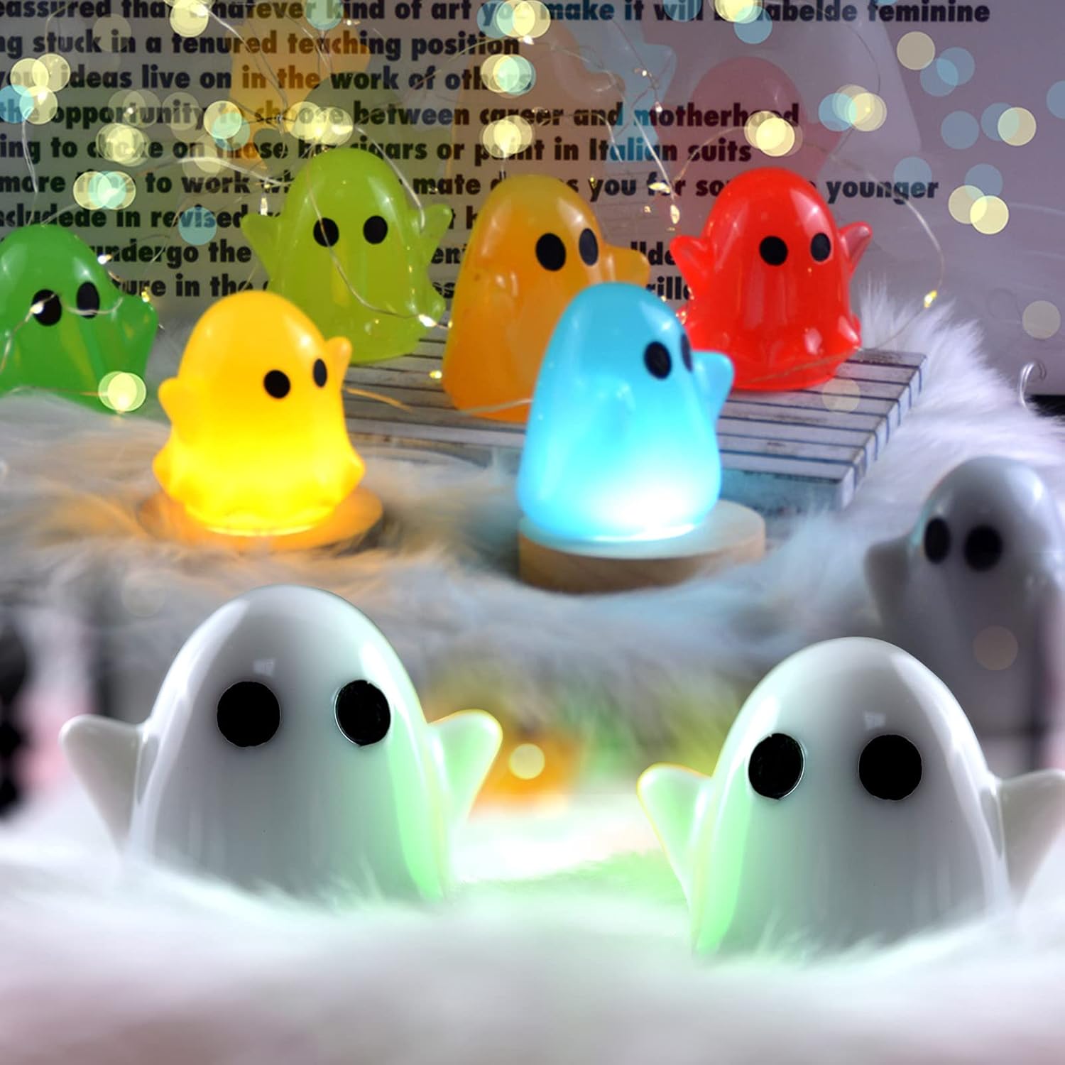 Ghost Resin Molds - 2pcs with LED Light Base