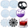 Halloween Coaster Resin Mold - 6pcs Set