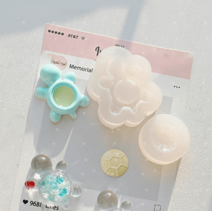 Cute Turtle Shaker Decoration Resin Mold