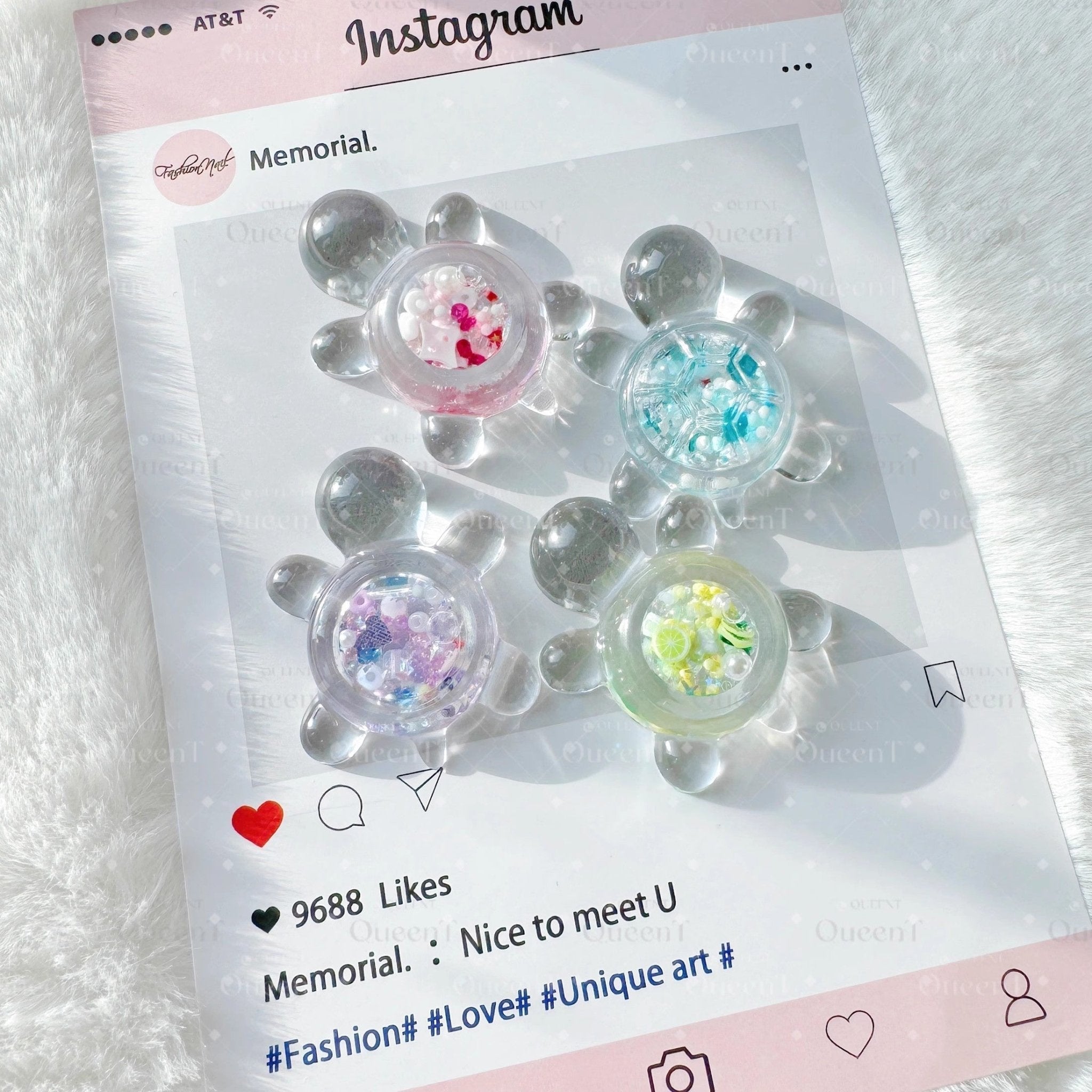 Cute Turtle Shaker Decoration Resin Mold