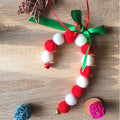 Handmade needle felting felted project christmas cane tree ornament christmas decor decoration