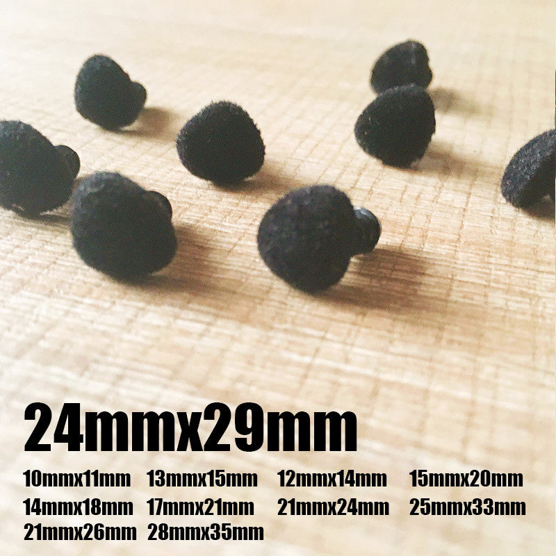 Needle felting supplies animal velour dog puppy nose 10 pieces 24mmx29mm Safety nose Animal nose Amigurumi nose Doll nose Stuffed Toy nose D